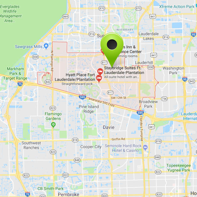 Plantation Florida Zip Code Map - United States Map